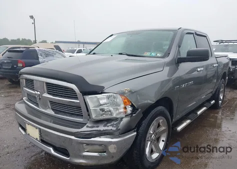 2012 Ram 1500 Slt из США, поврежденный, VIN 1C6RD7LT2CS215129